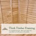 4Life Overlap Pressure Treated 8 x 10 Double Door Apex Summerhouse
