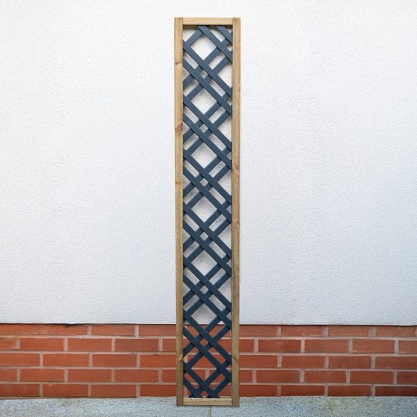 Grey Painted Lattice 180 x 30cm