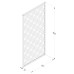 Grey Painted Lattice 180 x 90cm