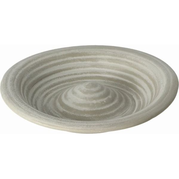Ceramic Bird Bath - Grey