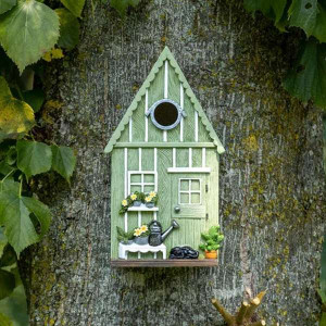 Green Garden Shed Bird House