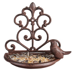 Cast Iron Wall Bird Feeder