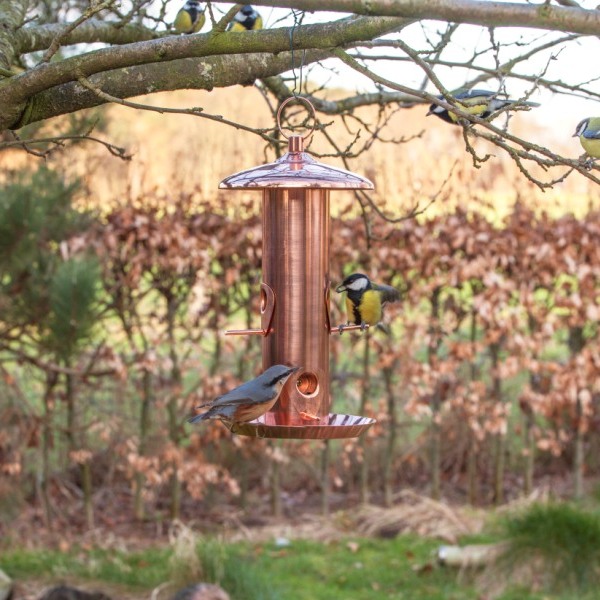 Copper Birdseed Feeder