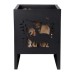 Deer Silhouette Square Fire Basket