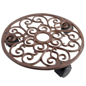Round Cast Iron Plant Mover