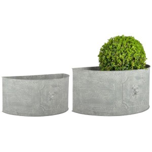 Semicircle Lion Planters (Set Of 2)