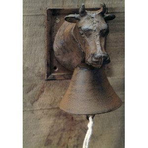 Cow Head Cast Iron Doorbell