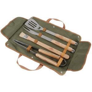 Stainless Steel BBQ Tool Set (4 Piece)