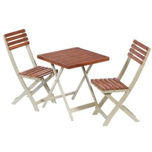 Burley Hardwood Bistro Set - 2 Tone