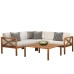 Kemberton Hardwood Corner Sofa Set