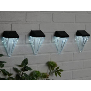 Solar Diamond Wall Lights (Pack of 4)