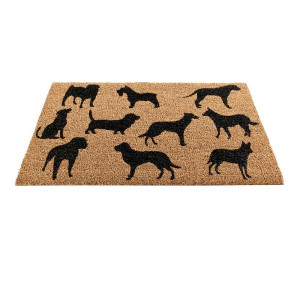 Dog Montage Coir Doormat