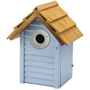 Beach Hut Nest Box - Blue