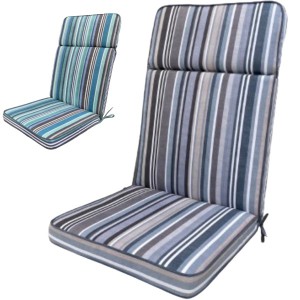 Sandbanks Striped High Back Chair Cushion