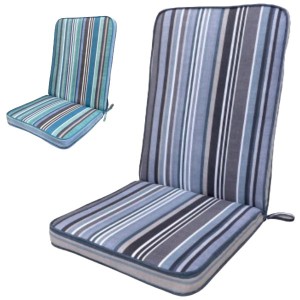 Sandbanks Striped Low Back Chair Cushion