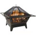 Stars Bronze Wash Fire Pit & BBQ