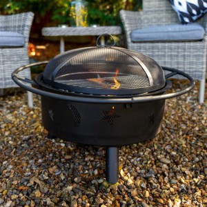 Stars and Moon Fire Pit & Grill