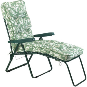 Cotswold Leaf Padded Sun Lounger