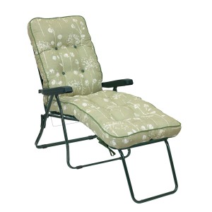 Renaissance Sage Padded Sun Lounger