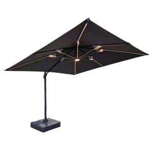 LED 3m Cantilever Parasol & Base