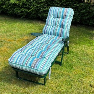 Sandbanks Blue Deluxe Sunbed