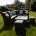 Glendale Corner Sofa Set - Charcoal 7 Seater