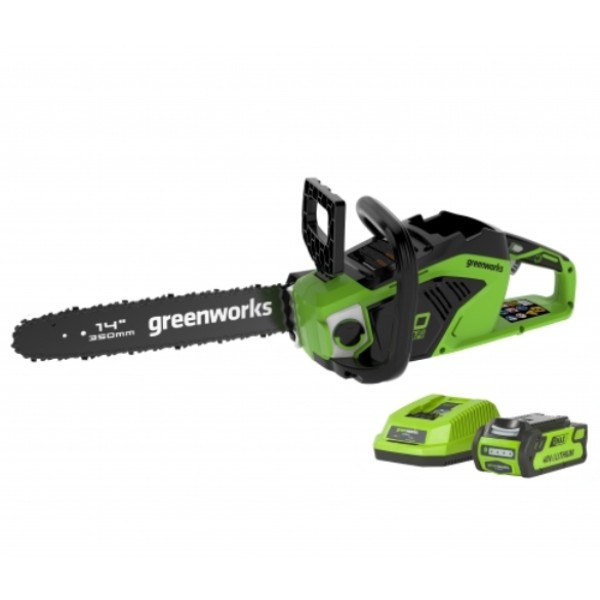Greenworks 40V 35cm DigiPro Cordless Chainsaw + Battery & Charger