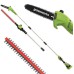 Greenworks 40V Cordless Long Reach Pole Pruner & Hedge Trimmer