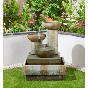 Patina Bowls Water Feature