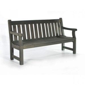 Darwin Dark Grey 3 Seater Garden Bench