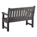 Darwin Dark Grey 2 Seater Garden Bench