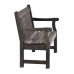 Darwin Dark Grey 2 Seater Garden Bench