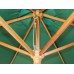 2.5m Wood Pulley Parasol - Green