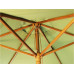 2.5m Wood Pulley Parasol - Light Green