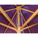 2.5m Wood Pulley Parasol - Purple