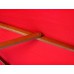 2.5m Wood Pulley Parasol - Red