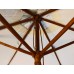 2.5m Wood Pulley Parasol - Natural