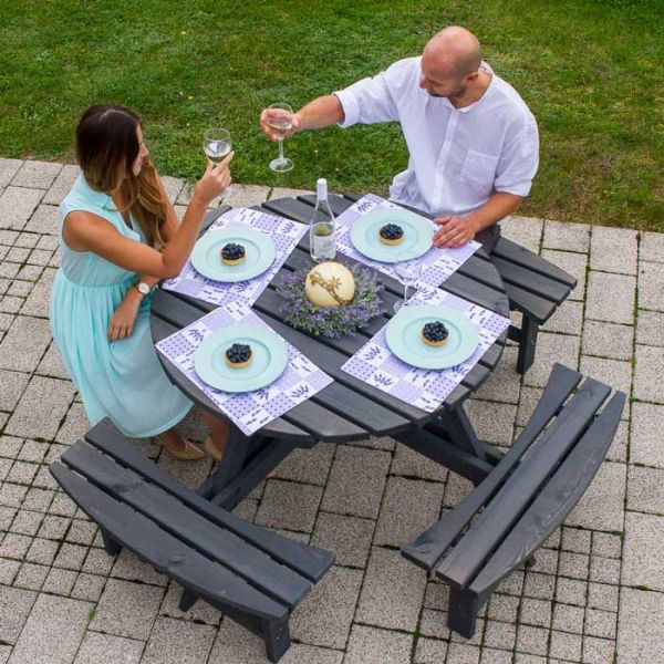 Grey picnic bench 2025