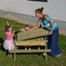 Children's Sandpit And Picnic Table