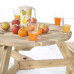 Brentwood Round Picnic Table - 6 Seater