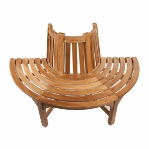 Teak 150cm Semi Circular Tree Seat (Fully Assembled)
