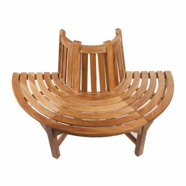 Teak 150cm Semi Circular Tree Seat (Fully Assembled)