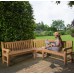 Queensbury Teak Corner Garden Bench (Fully Assembled)