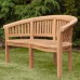 Windsor Teak 3 Seater Curved Bench (Fully Assembled)