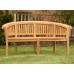 Windsor Curved 3 Seater Bench - Teak