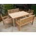Warwick Teak Bench Rectangular Patio Dining Set