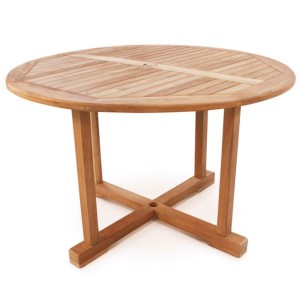 Dalby 120cm Teak Round Patio Table