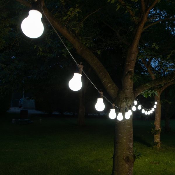 20 White Pro LED Festoon Lights - Connectable