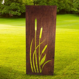 Bulrush Decorative Garden Screen