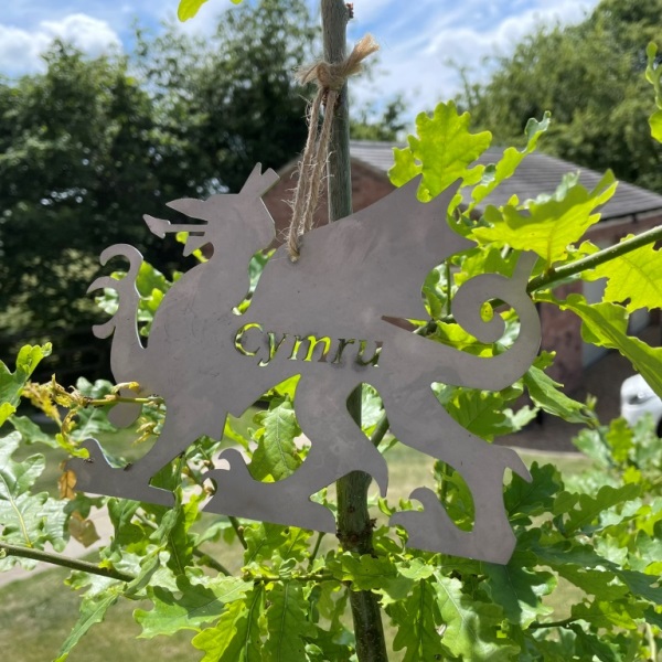 Welsh Dragon Hanging Art - Cymru